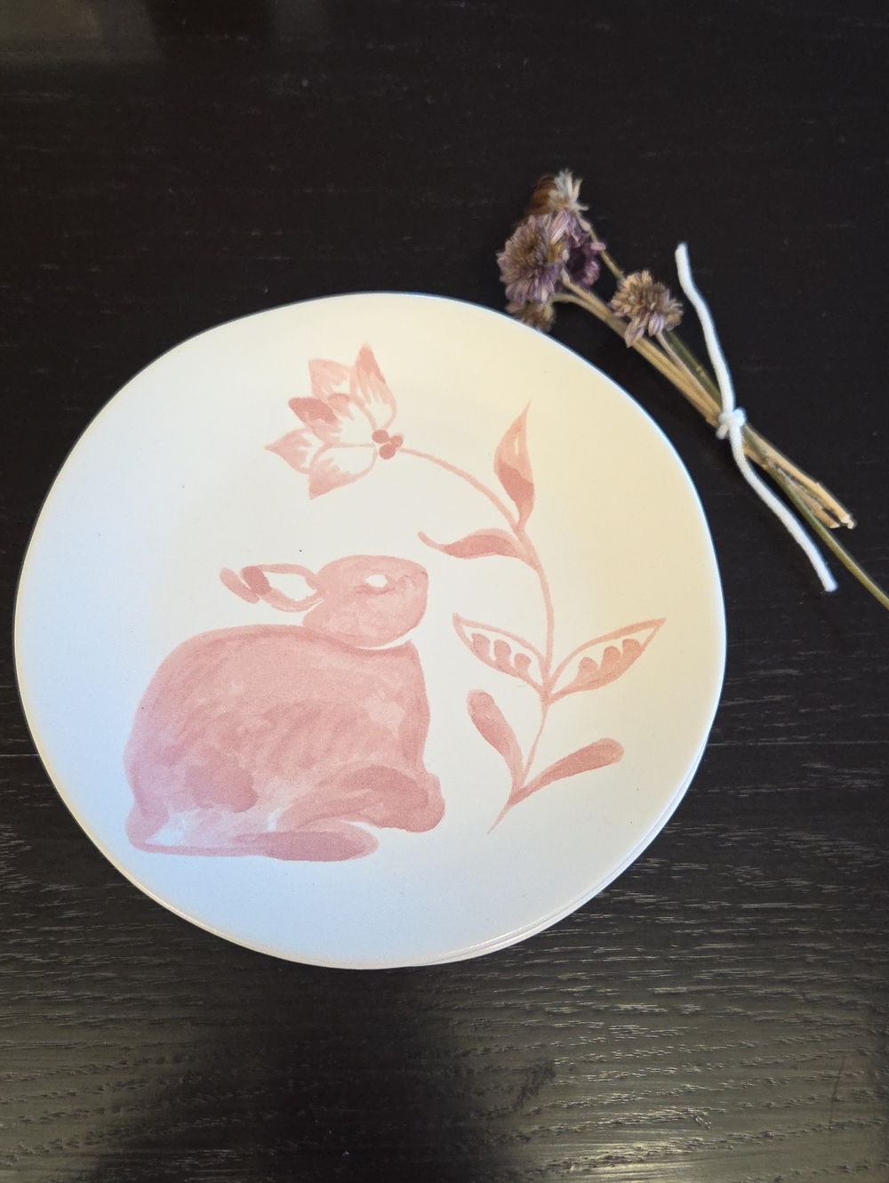 Threshold Cream and Dusty Pink Stoneware Plate